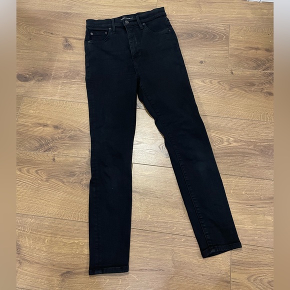 Denim Forum The Lola High Rise Skinny Black Jean Aritzia 25L 26W - Picture 2 of 9